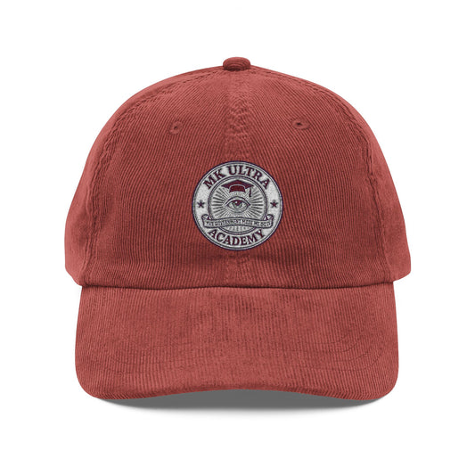 MK Ultra Academy Corduroy Cap (Embroidered)